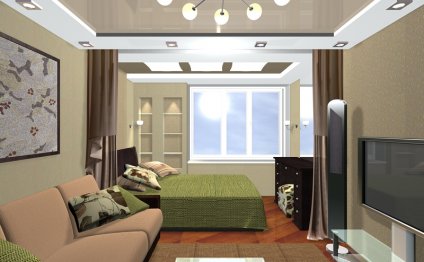 Дизайн гостинной спальни