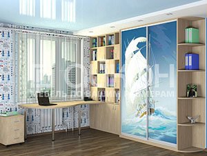 Корпусный шкаф купе для подростка - фото Корпусный шкаф купе для подростка, фотография