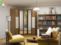 Удобные и практичные угловые шкафы в гостиную от компании «Роникон» (2)